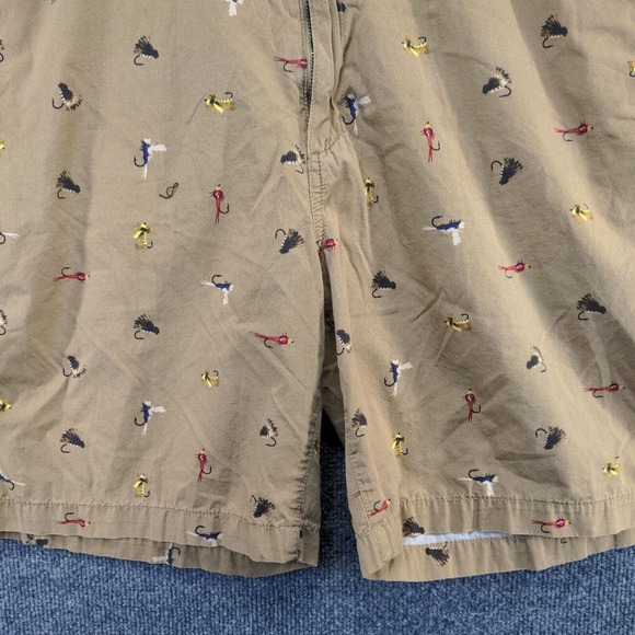 Eddie Bauer Men's Chino Shorts Tan Size 40 100% Cotton Slash Pockets Fishing - Picture 7 of 11